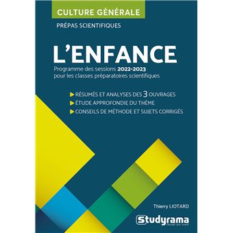 L'enfance Prépas scientifiques 2022-2023