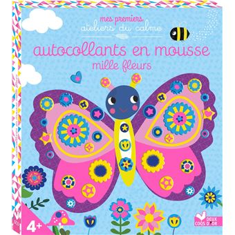 Autocollants en mousse mille fleurs - boîte avec accessoires