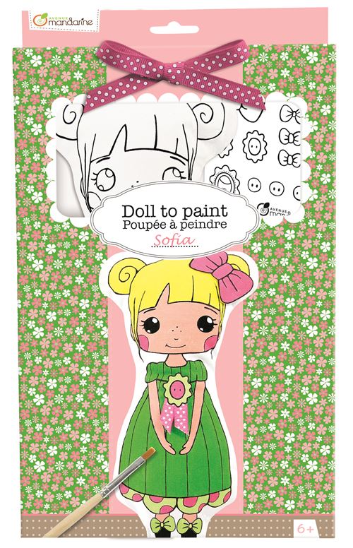 AVENMARD POUPEE A PEINDRE SOFIA