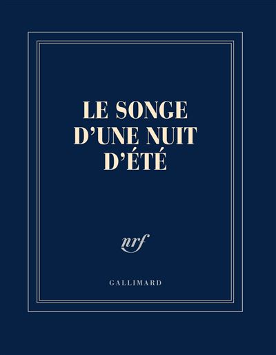 Carnet carre bleu ligne songe d'une nuit d'ete