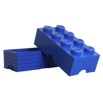 Brique de rangement LEGO 8 plots, Boîte de rangement empilable, 12 l,  turquoise