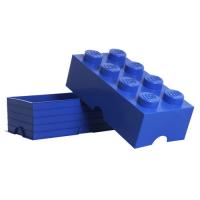 Brique de rangement bleu 8 plots Lego Sablon