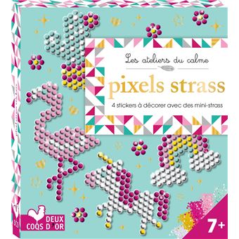 Pixels strass - mini boîte avec accessoires