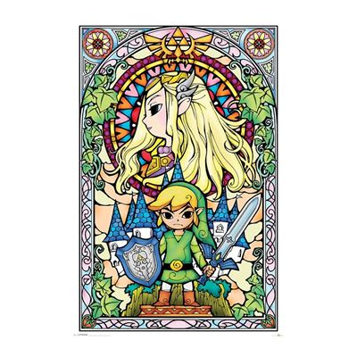 Poster Maxi The Legend Of Zelda Stained Glass