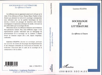 Sociologie et litterature - L. Ellena - broché