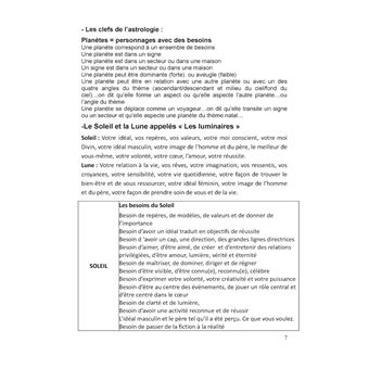 Le cahier pratique : interpreter un theme astral