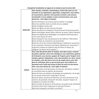 Le cahier pratique : interpreter un theme astral