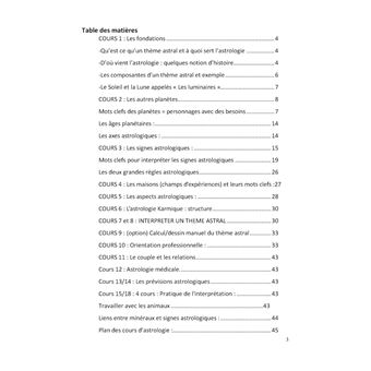 Le cahier pratique : interpreter un theme astral