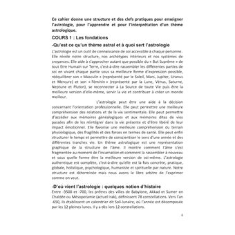 Le cahier pratique : interpreter un theme astral