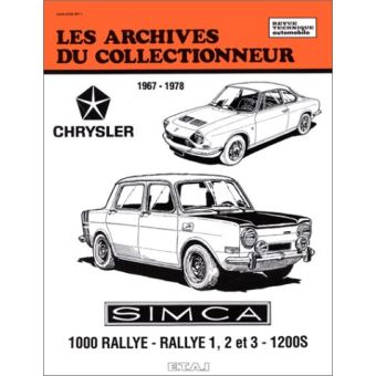 SIMCA 1000 Rallye - Rallye 1-2 et 3 - 1200S N 37