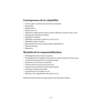 15 jours pour sortir de la culpabilité