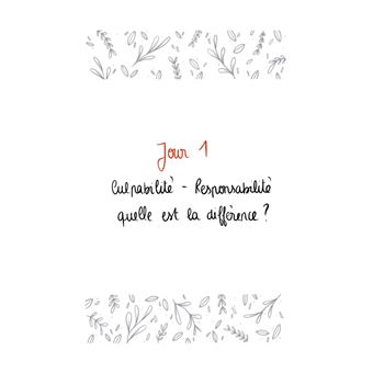 15 jours pour sortir de la culpabilité