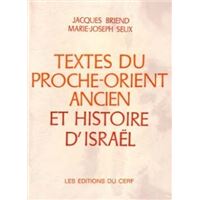 Textes du Proche-Orient ancien et histoire d'Israël