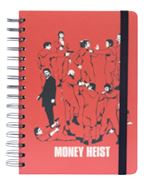 Carnet à spirales à couverture rigide A5 La Casa de Papel Money Heist