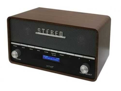 Denver DAB-36 DAB+, FM, Retro, Holzgehäuse, Bluetooth