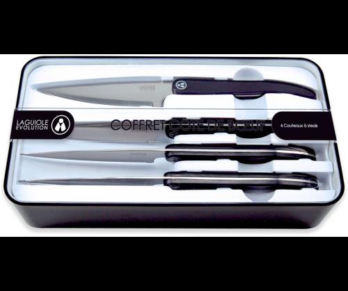 Coffret 4 couteaux à steak Tarrerias Bonjean Côte à l'os, Noir