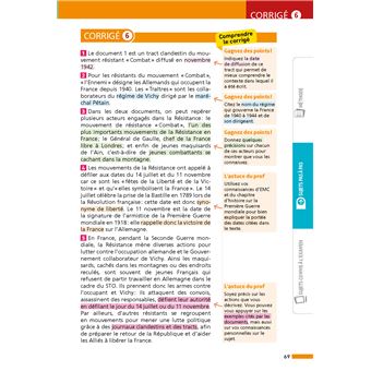 Annales Brevet Histoire Géographie Enseignement Moral et Civique 2024 - Corrigé