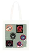 Sac à main Top Gun Badges Blanc