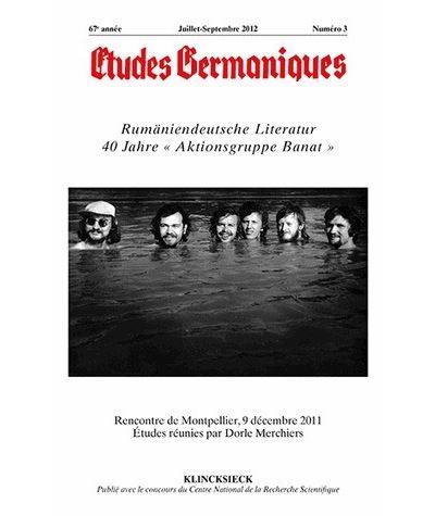 Études germaniques - N°3/2012