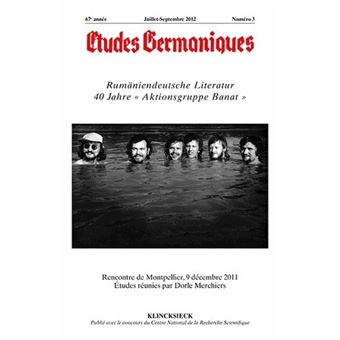 Études germaniques - N°3/2012