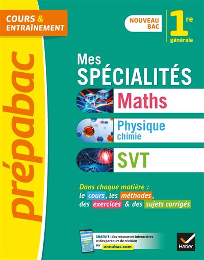 Mes specialites maths physique-chimie svt 1re