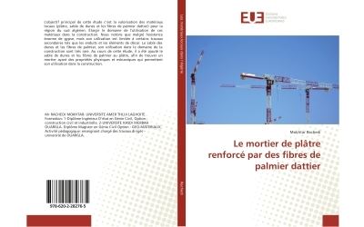 Le mortier de plâtre renforcé par des fibres de palmier dattier