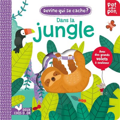 Devine qui se cache dans la jungle - livre avec rabats troués