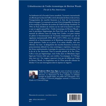 L'obsolescence de l'ordre économique de Bretton Woods