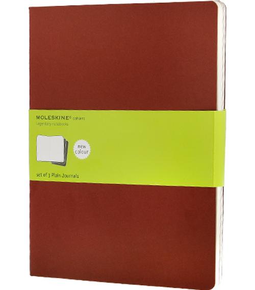MOLESKIN SET 3 CAH TGF UNI KRAFT ROUGE