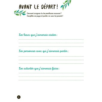 Carnet de mes vacances - Au fil des saisons