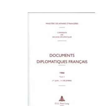 Documents diplomatiques français