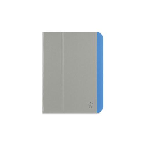 Belkin Slim Style Cover - Étui à rabat pour tablette - cyan, pierre - pour Apple iPad Air; iPad Air 2