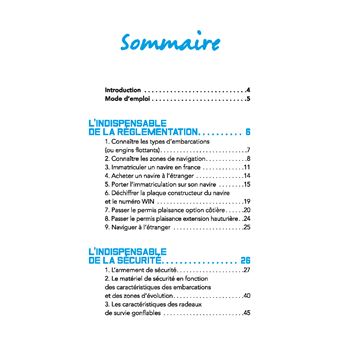 L'indispensable du plaisancier