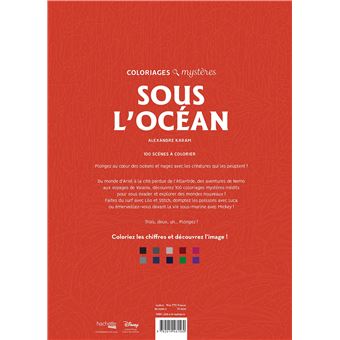 Coloriages mystères Disney - Sous l'océan