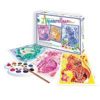 Coffret Aquarellum Junior Chatons - Sentosphère - 4 tableaux