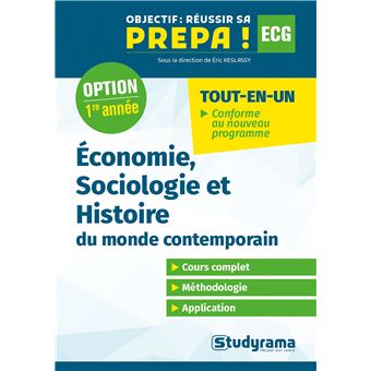Economie, sociologie et histoire du monde contemporain, 1re année