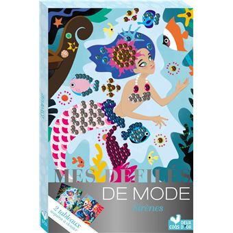 Sequins à clouter sirènes - boîte avec accessoires