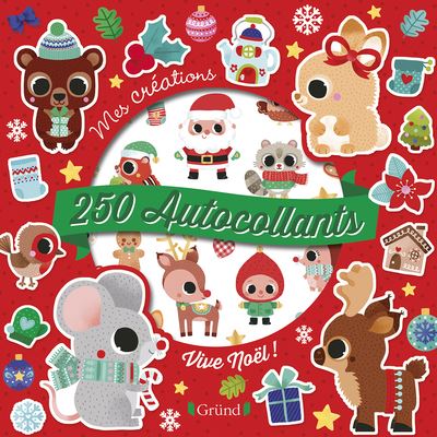 Vive noel 250 autocollants