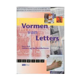 Vormen van Letters aangevuld met een deel Letters op het beeldscherm ...