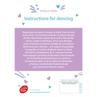 Instructions for dancing
