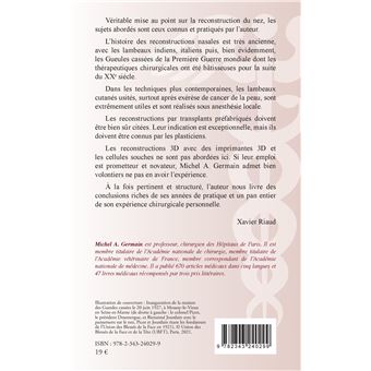 La reconstruction du nez