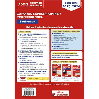 Concours Caporal Sapeur-pompier professionnel - Tout-en-un - Catégorie C