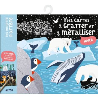 Ma pochette d'artiste - mes cartes à gratter et à metalliser hiver