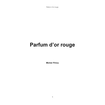 Parfum d'or rouge