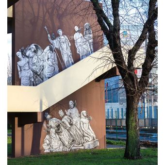 Sous le street art, le Louvre