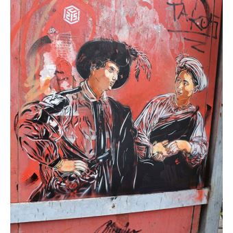 Sous le street art, le Louvre