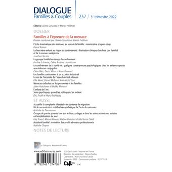 Dialogue 237 - Familles à l'épreuve de la menace
