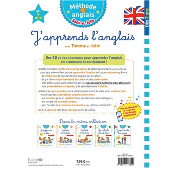 J'apprends l'anglais avec Tommy et Julie Dès 7 ans