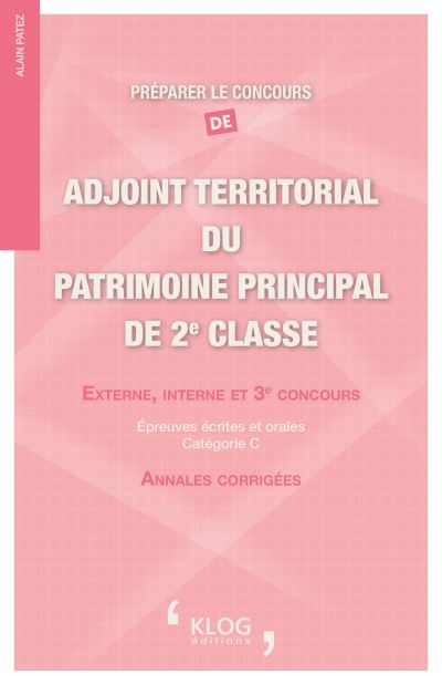 Préparer le concours d'adjoint territorial du patrimoine principal de 2ème classe