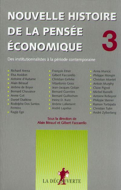 Des institutionnalistes à la période contemporaine